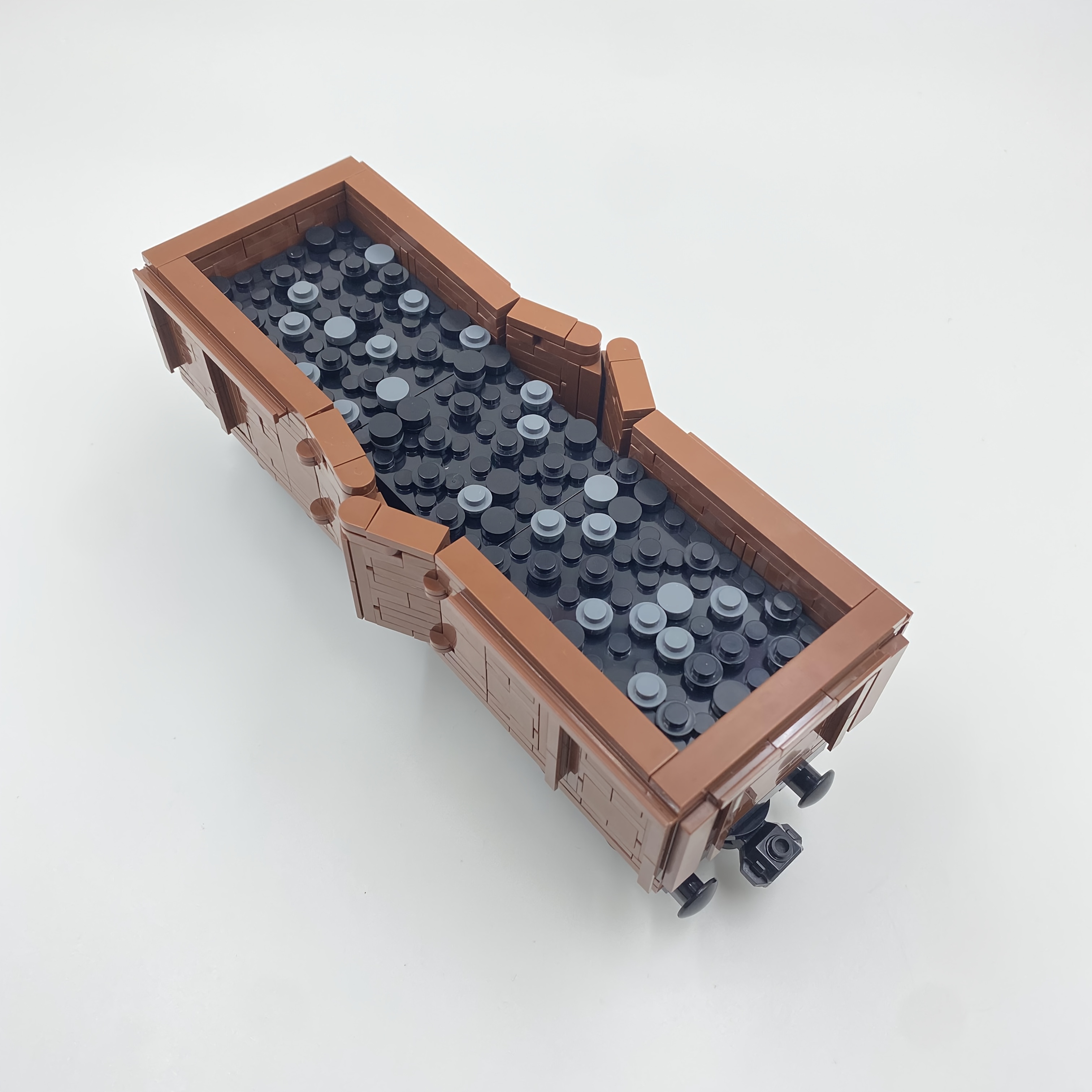 239pcs Coal Transport Carriages ABS Building Blocks for Urban Scenes