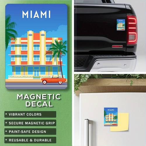 1pc car magnet sticker with backing large 3 31 x2 36 8 4x6cm vehicle decoration bumper sticker for fridge doors christmas halloween gift 2d flat print auto decal 157x46 2d flat