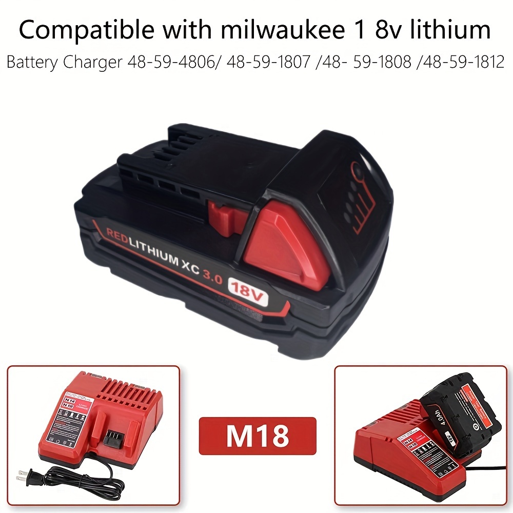 

18v 3.0ah Battery Replacement For 48-11-1850 48-11-1860 M18 Cordless Power Tools Battery