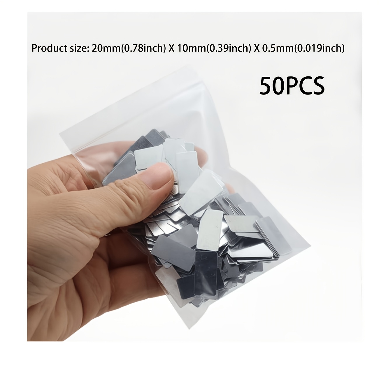 TEMU 50pcs Ultra-thin Handcrafted Magnetic Small Sheets, Sheets Specifically For Eyeshadow Pans, Gift Packaging Box Accessories, Suitable For Various