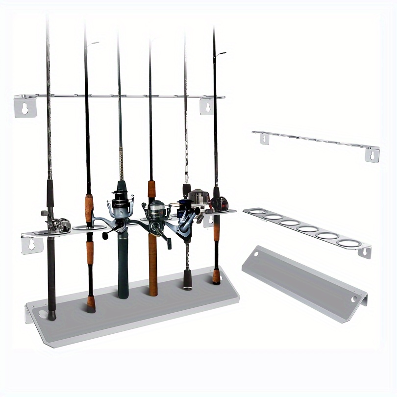 Fishing Rod Pole Holders Rack 360 Degree Rotating Garage - Temu