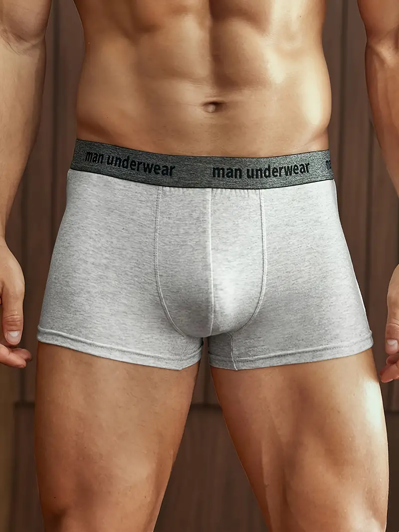 Men's Underwear Set High end Daily Letter Pattern Men's - Temu