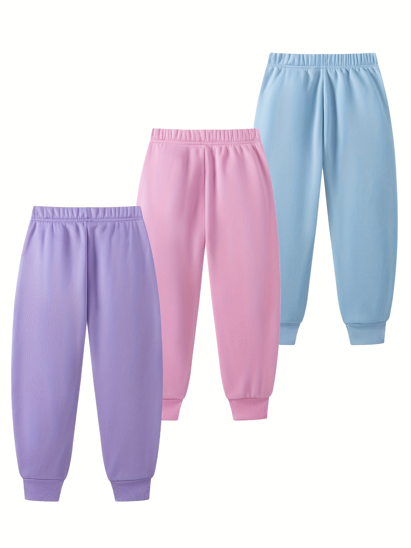 3-Pc Girls' Autumn Winter Jogging Sweatpants Set