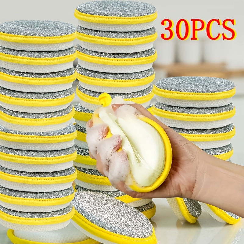 

Set Of 30 Reusable Kitchen Sponges, Antibacterial Cleaning Pads Suitable For Dishes, , And Sinks, Cleaning Cloths With High Durability.