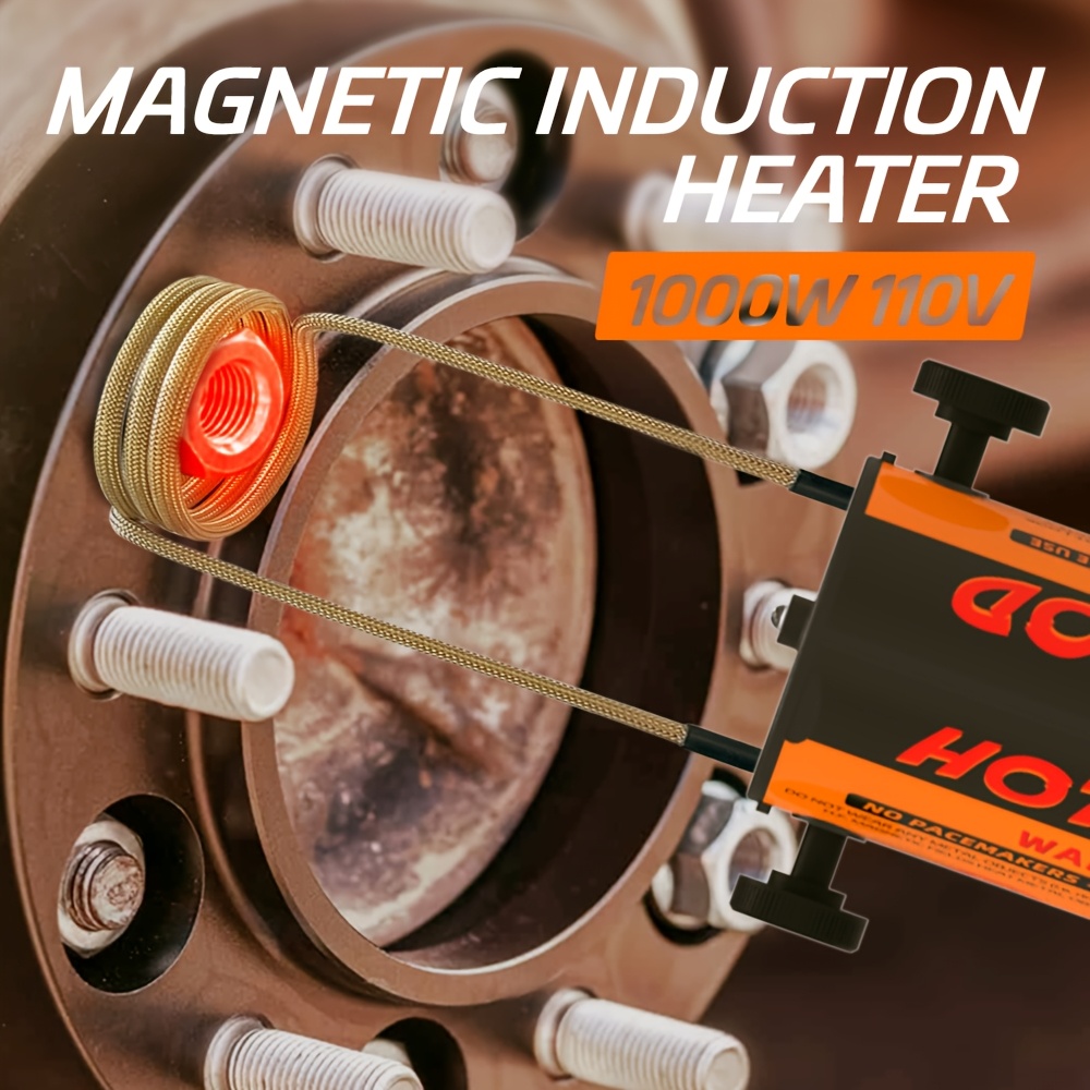 Magnetic Induction Heater Kit - 1200W 110V Hand Held Induction Bolt Removal Tool With 8 Coils And Portable Toolbox 7f7b1dbe