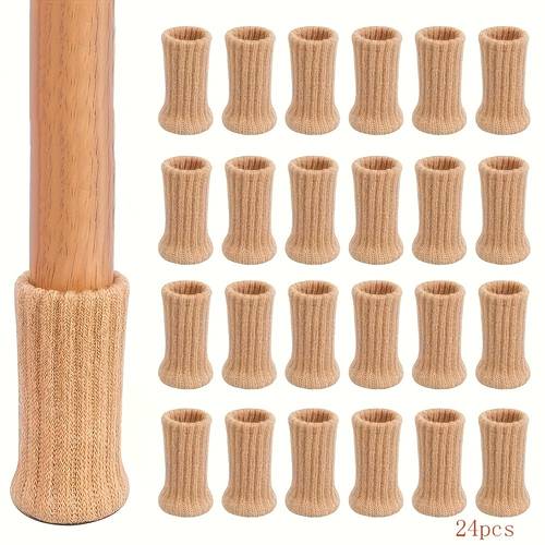 24pcs chair leg covers high chair leg non slip pads thickened chair leg caps furniture pads set elastic furniture covers floor protectors noise reducing anti slip chair leg sleeves