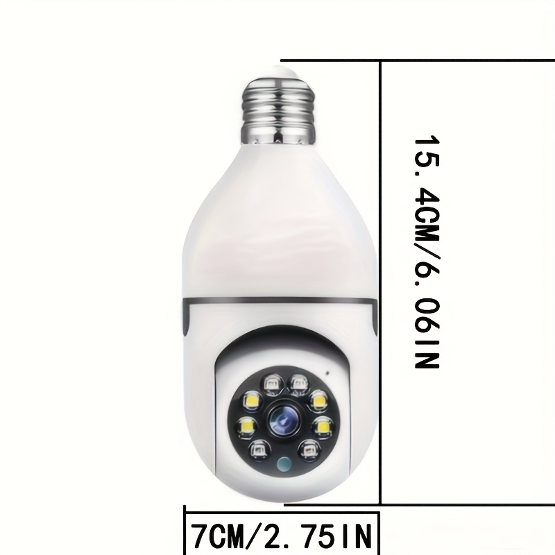 câmara de segurança exterior wifi 2.4 visão interior de 360° - instalação , de vídeo 1080p, não necessita de bateria, tensão de funcionamento ≤36v, utilização interior/exterior, câmara de segurança interior | câmara de segurança | qualidade de construção durável, câmara de segurança exterior 0