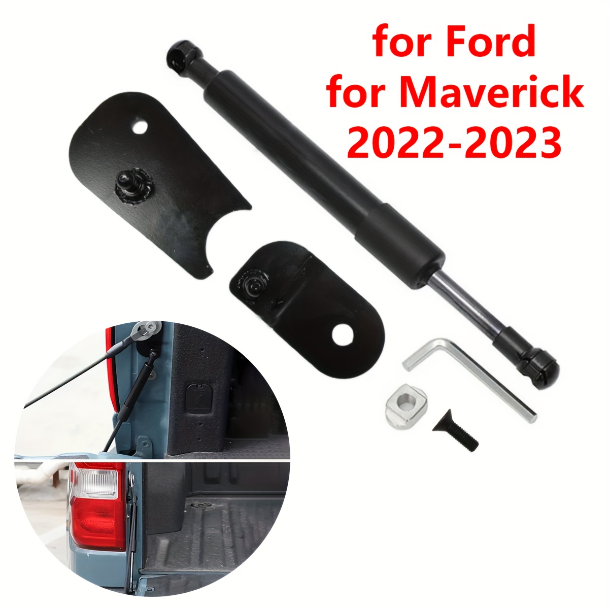 

For 2022-2023 Tailgate Buffer Rod - Suitable For P758 (2022-2025) - Black Steel Material