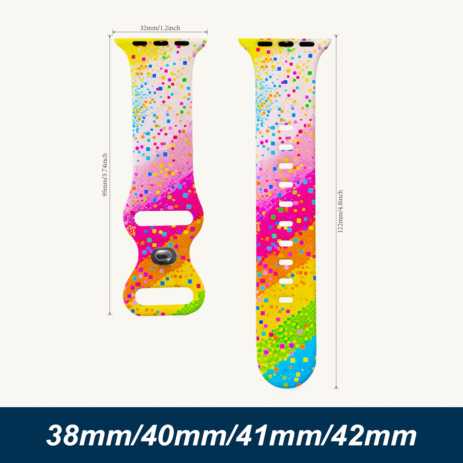 TEMU Compatible con Apple Watch SE1/2 Ultra 1/2/ 4 / 5/ 6./ 7. 8/. banda Trenzada Transpirable Solo loop suaves Resistente al Natación senderismo uso