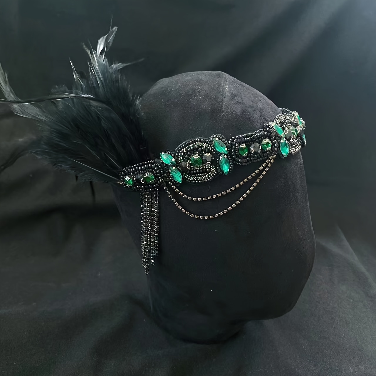 

Serre-tête vintage à clapet, costume de Daisy de Gatsby le , diadème à feuilles, accessoire de cheveux fantaisie des années 1920, accessoire de cheveux fantaisie pour carnaval/mardi gras/.