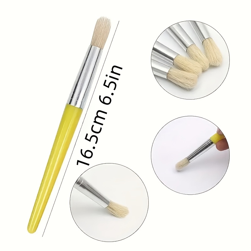 4pcs Artist Paintbrush Set for Tempera and Watercolor