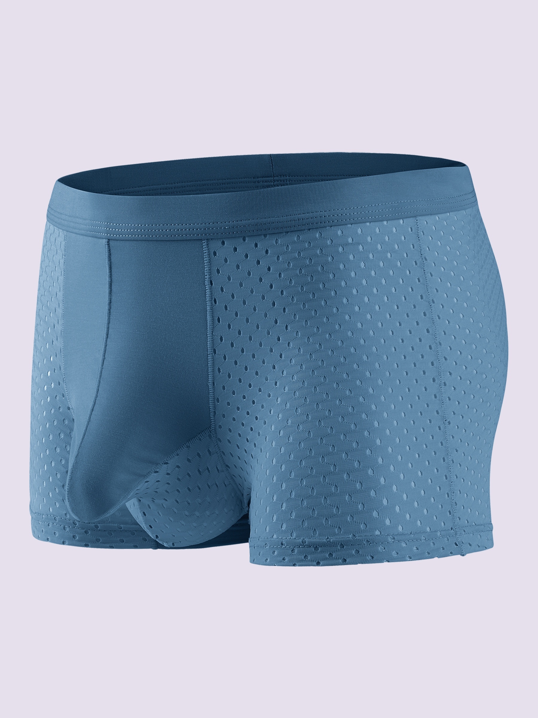 Underwear Boxer Brief Male Casual Solid Mesh Elephant Trunk Breathable  Underwear Pant Knickers Comfortable Boxer