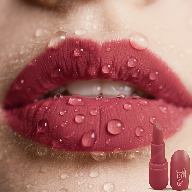   1pc matte lipstick   shade   suitable for   tones   long lasting wear waterproof sweatproof and smudge proof full   versatile for commuting high end feel christmas halloween details 2