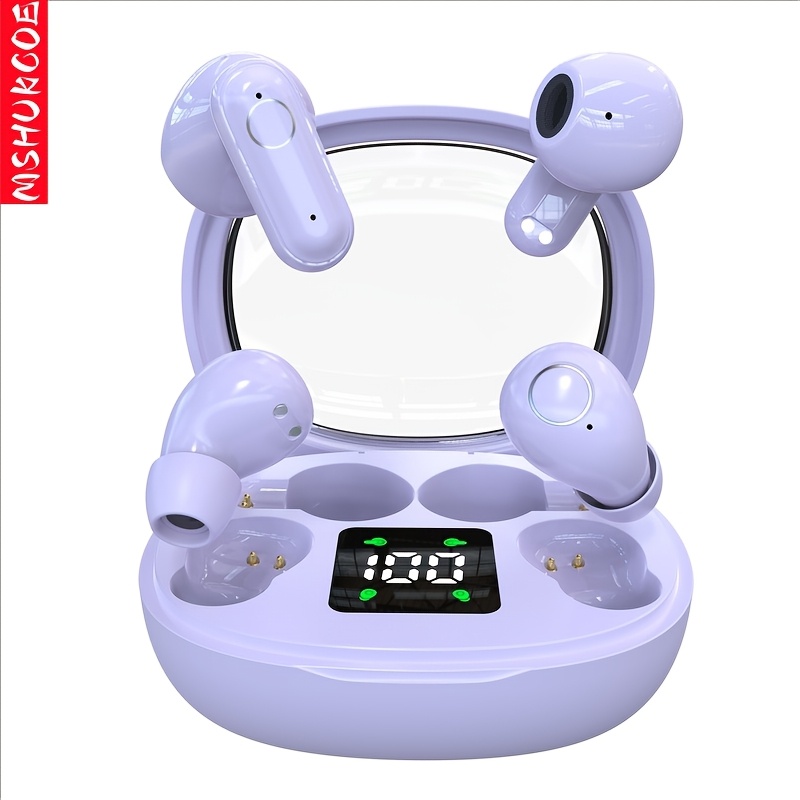 TEMU Single Compartment Of Earphones, Wireless In Ear Bluetooth Earphones, Sleep Mini Earbuds, Long , 3 Colors, High-definition Calling, , Suitable