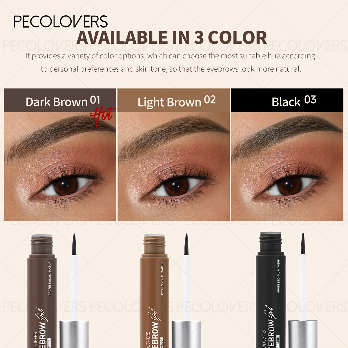 Eyebrow Tint Gel for Long-Lasting Waterproof Brow Colour
