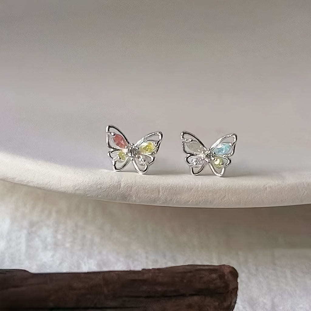 Sweet Colored Butterfly Earrings — Daily Wear