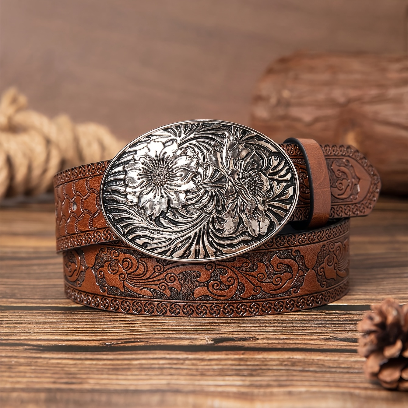 belts for women western sold on Temu Canada display picture 1