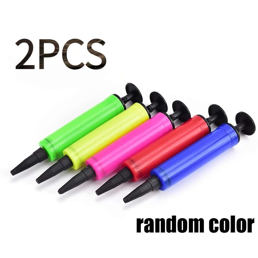 TEMU Random 2pcs Handheld Balloon Pumps, Portable Manual Inflators, Lightweight Balloon Inflation Tools, Inflation Supplies For Carnival, Birthday