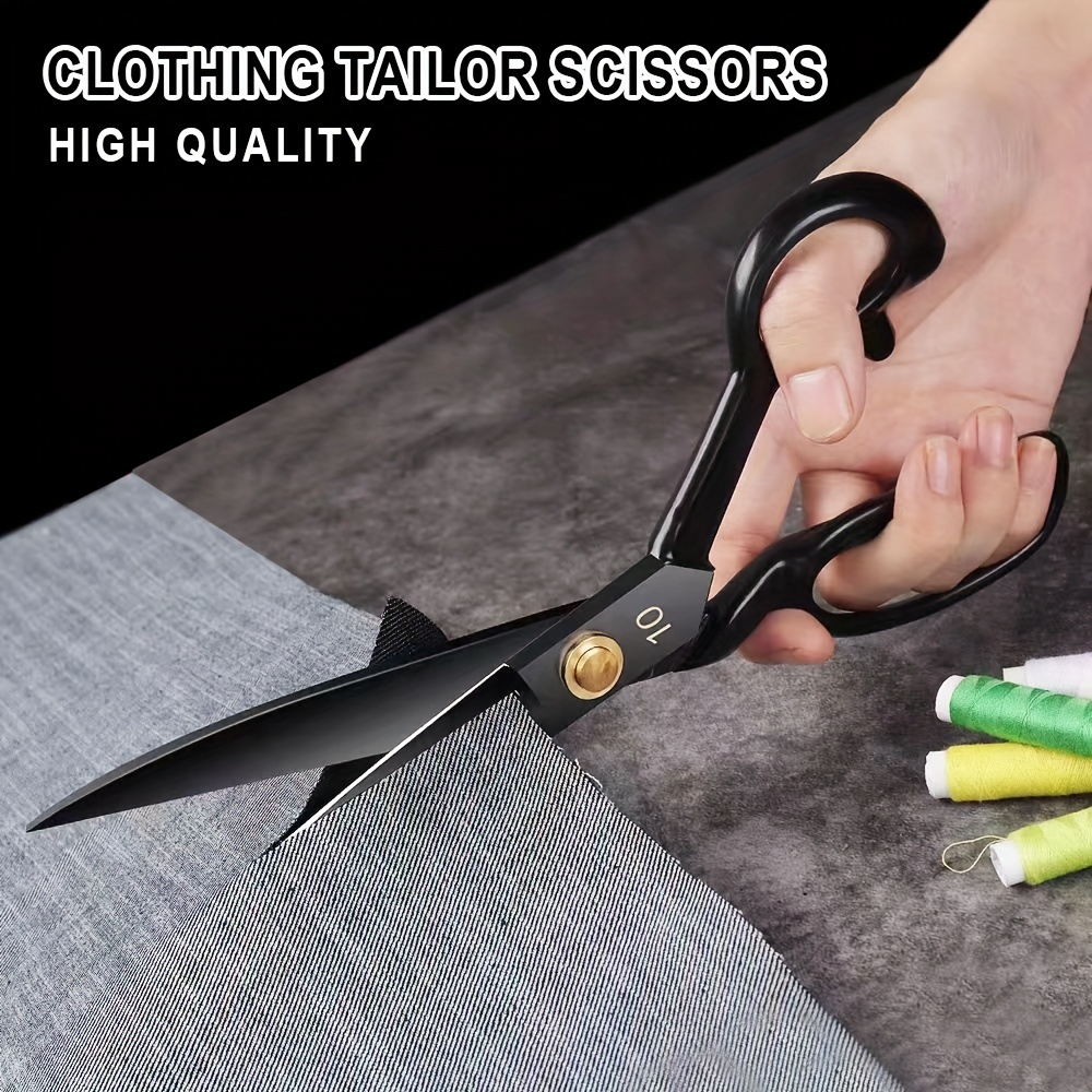 

Premium Stainless Steel Tailor Scissors - Large 8" & 10" Sewing Shears For Fabric, Leather & Crafts - Durable Office And Home Use