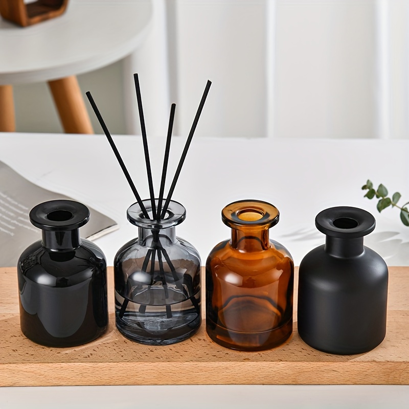 

Chic 50ml Glass Aromatherapy Diffuser Bottle - Perfect For Home Decor & Party Favors, Durable With Large Opening & Non-slip Base