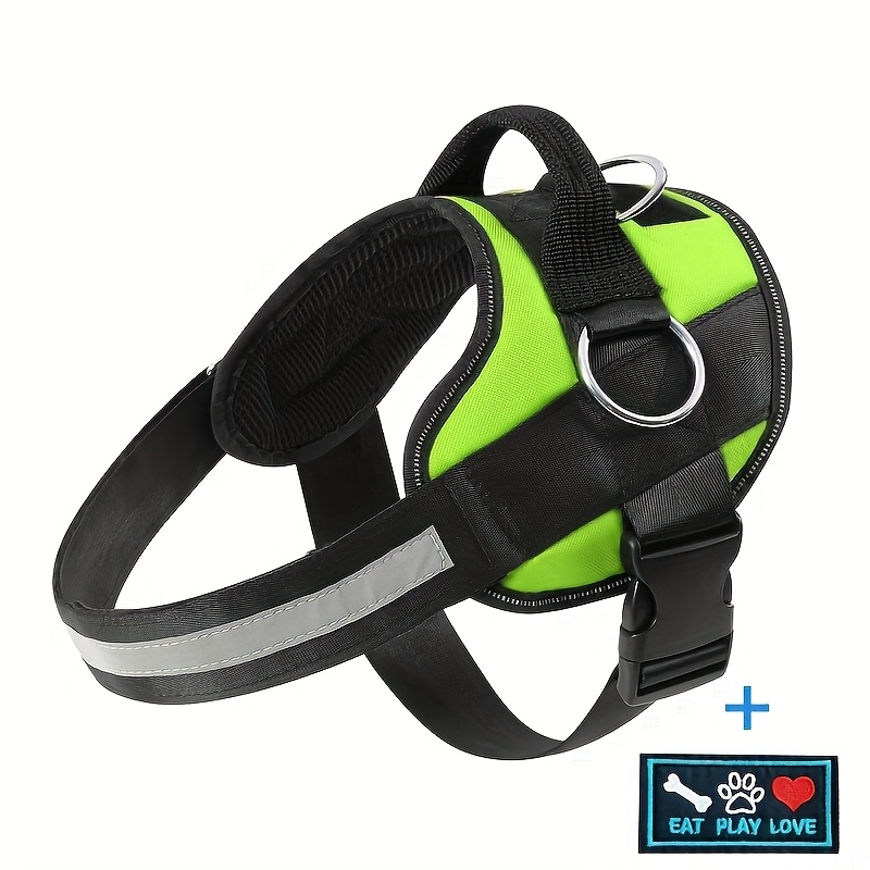 No-Pull Reflective Dog Harness, Breathable Adjustable Vest with Handle