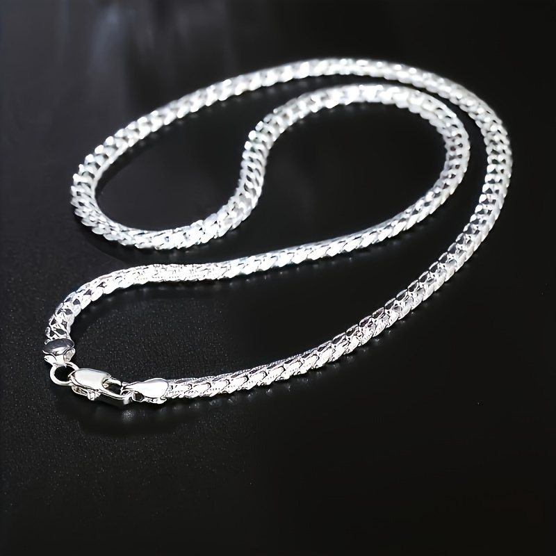 

2pc 925 Silvery Necklace - For Weddings &