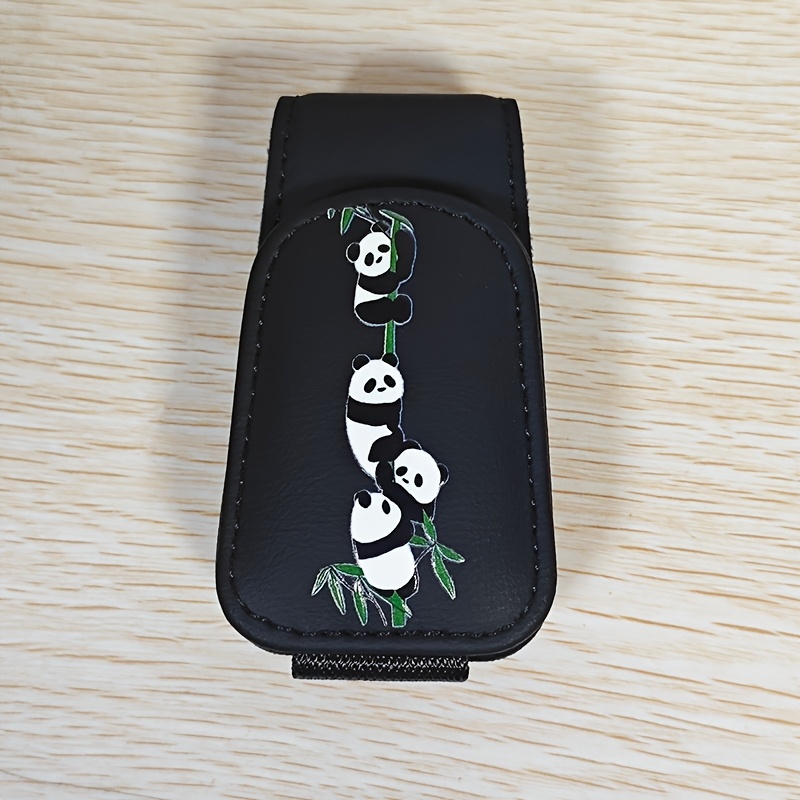 TEMU Clip de lunettes de voiture avec motif panda , adapté aux lunettes de mode, aux tickets et aux cartes - Universel pour tous les véhicules,
