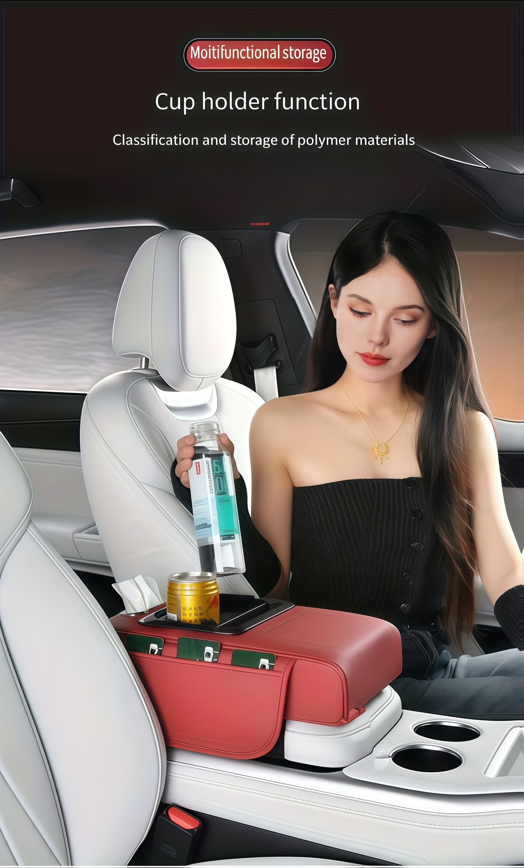 car armrest box multi functional storage organizer Product details 3