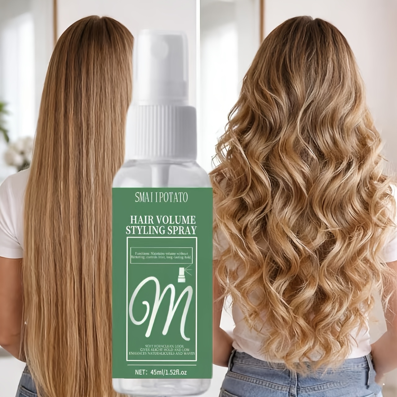 Create Fluffy Hair, Necessary for Lazy People, Refreshing and Lasting Oil Control, No-wash Styling, Strong Styling Spray, Quick Drying, Natural Luster Effect and Lasting Styling.
