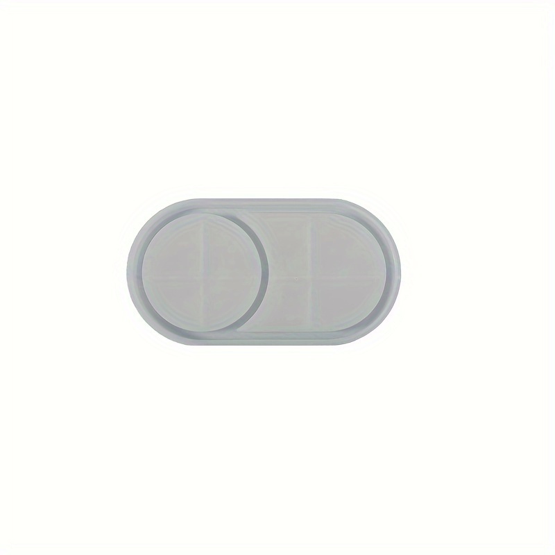 Oval Side Coasters Tray Resin Mold Coasters Plate Adult Crafts Silicone Mold Decoration Handmade Mold