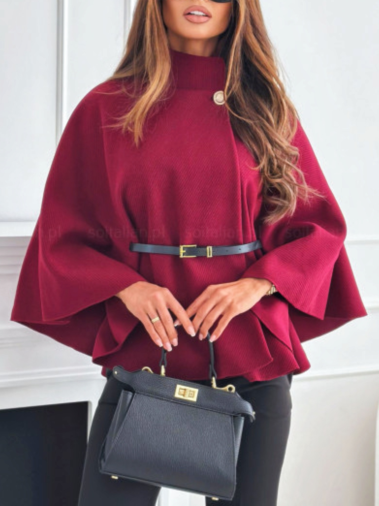 LIDNM / SHAWL COLLAR CAPE COAT 【M】 cape coat sold on Temu United States