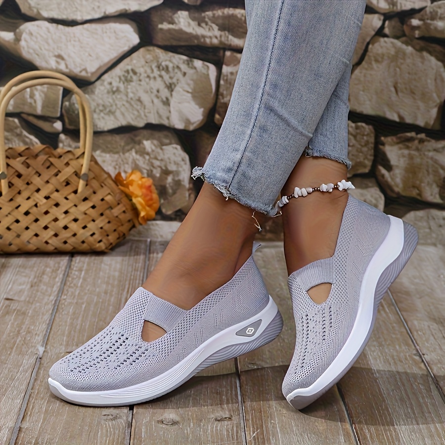 Women's Summer Breathable Casual Slip-On Sneakers, Lightweight