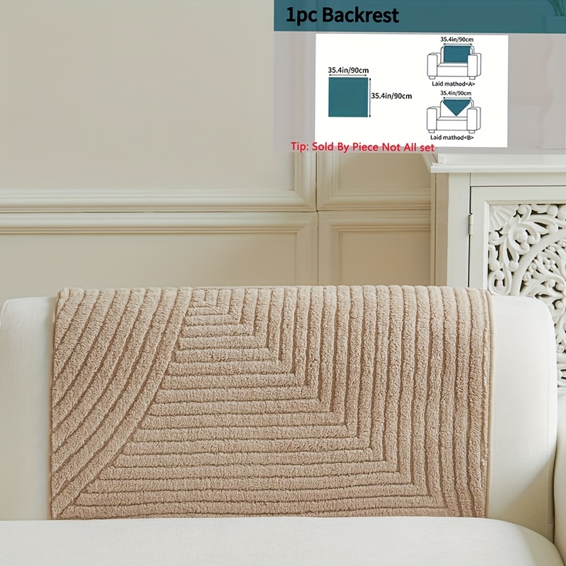 TEMU 1 pz Copridivano e in Peluche, Stile e Americano - Design con Motivo ad , e Lavabile in Lavatrice, a Divani a 1-4 , Soggiorno, Camera da Letto,