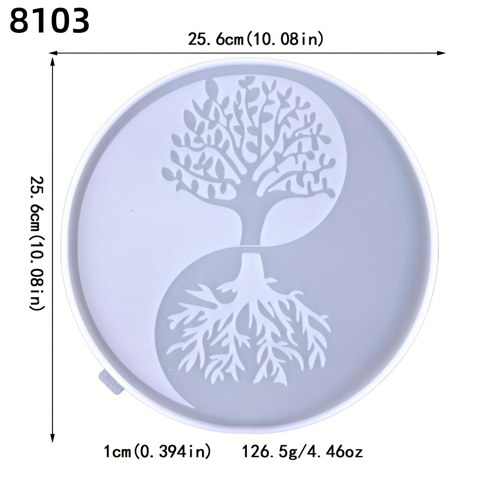 Image of Yin Yang Tai Chi Tree Of Life Resin Molds Wall Hanging Decoration Tabletop Ornaments Decor Life Tree Resin Silicone Molds