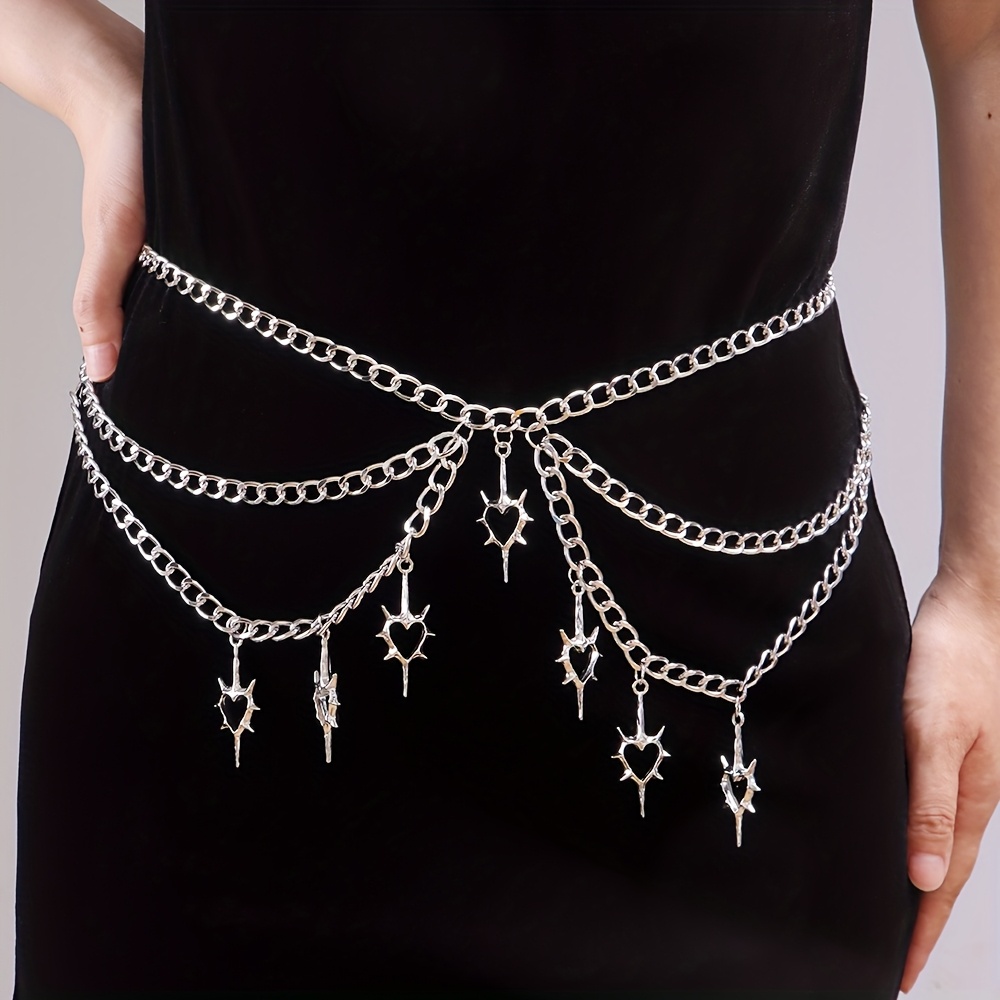 a punk style fashionable unique hip hop thorn heart pendant  display picture 1