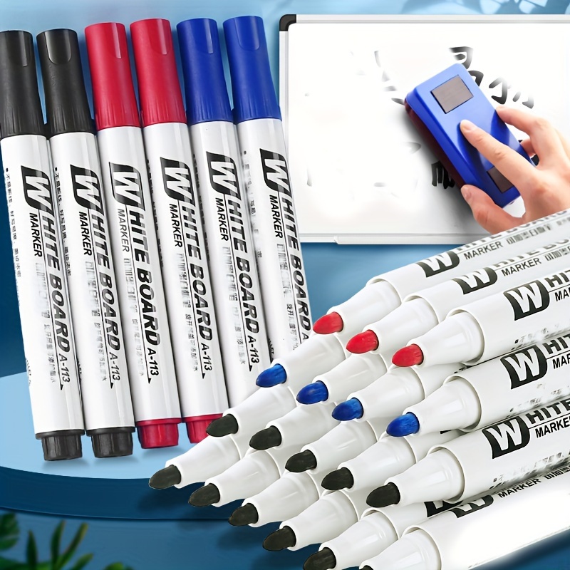 

Quick-dry Whiteboard Marker Pens | Educational & Stem Learning Erasable Writing Implements For Young Artists