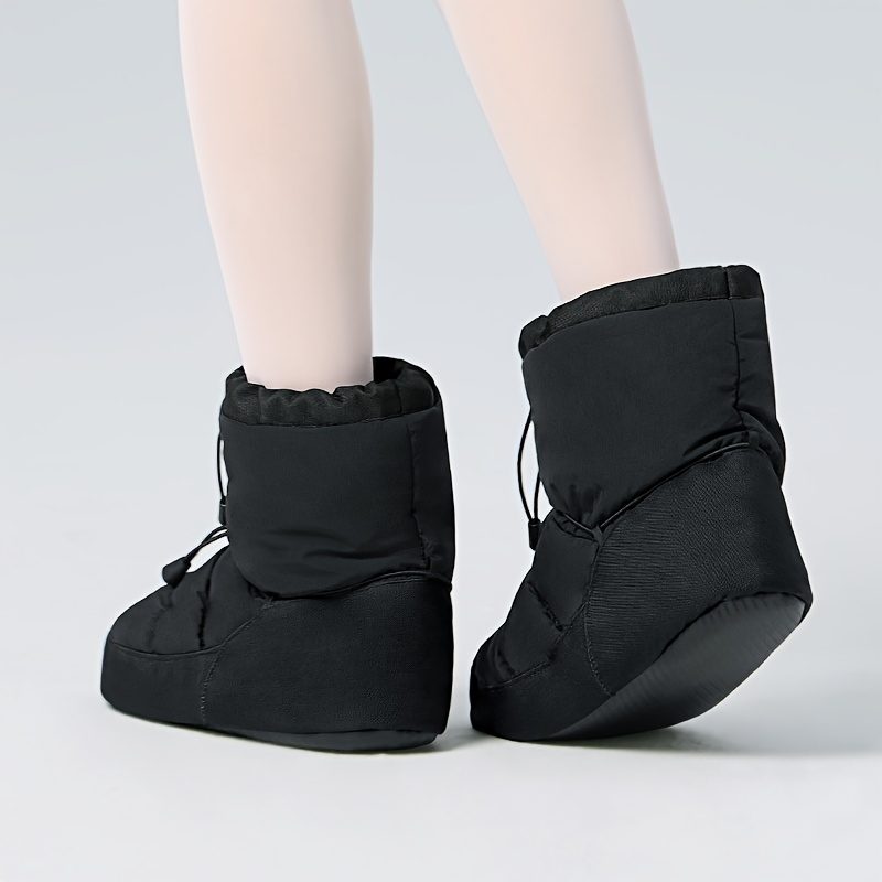 Bottes De Danse Chaudes Keuyeo – Tige En Nylon, Semelle PU, Tailles 36-38, Pour L’hiver Et L’entraînement