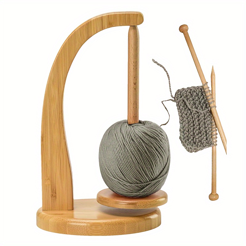 Wooden Yarn Holder Rack 360° Rotatable Spool Organizer - Temu
