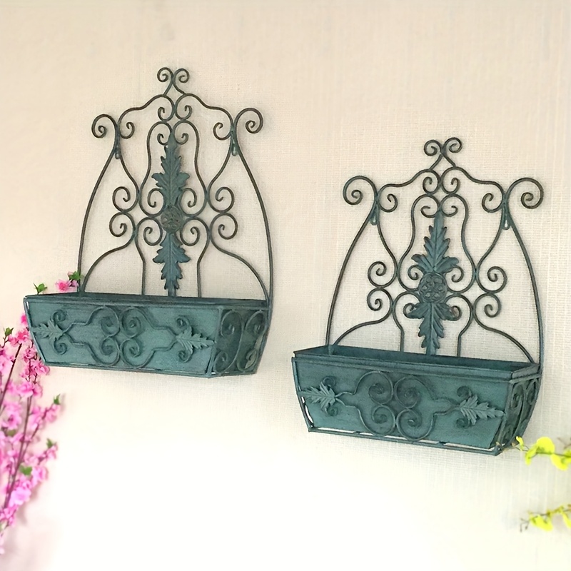 Fioriera da parete in metallo rustico Creative Nordic decorativo per