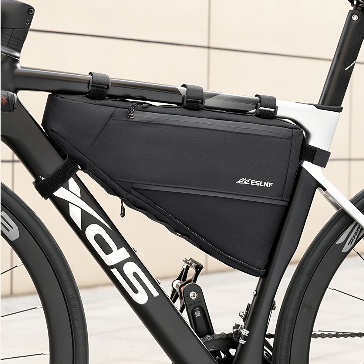 TEMU Large-capacity Triangular Bag, Bike Bag, Road Bike Bag, Mountain Bike Frame Bag, Outdoor Cycling Bag