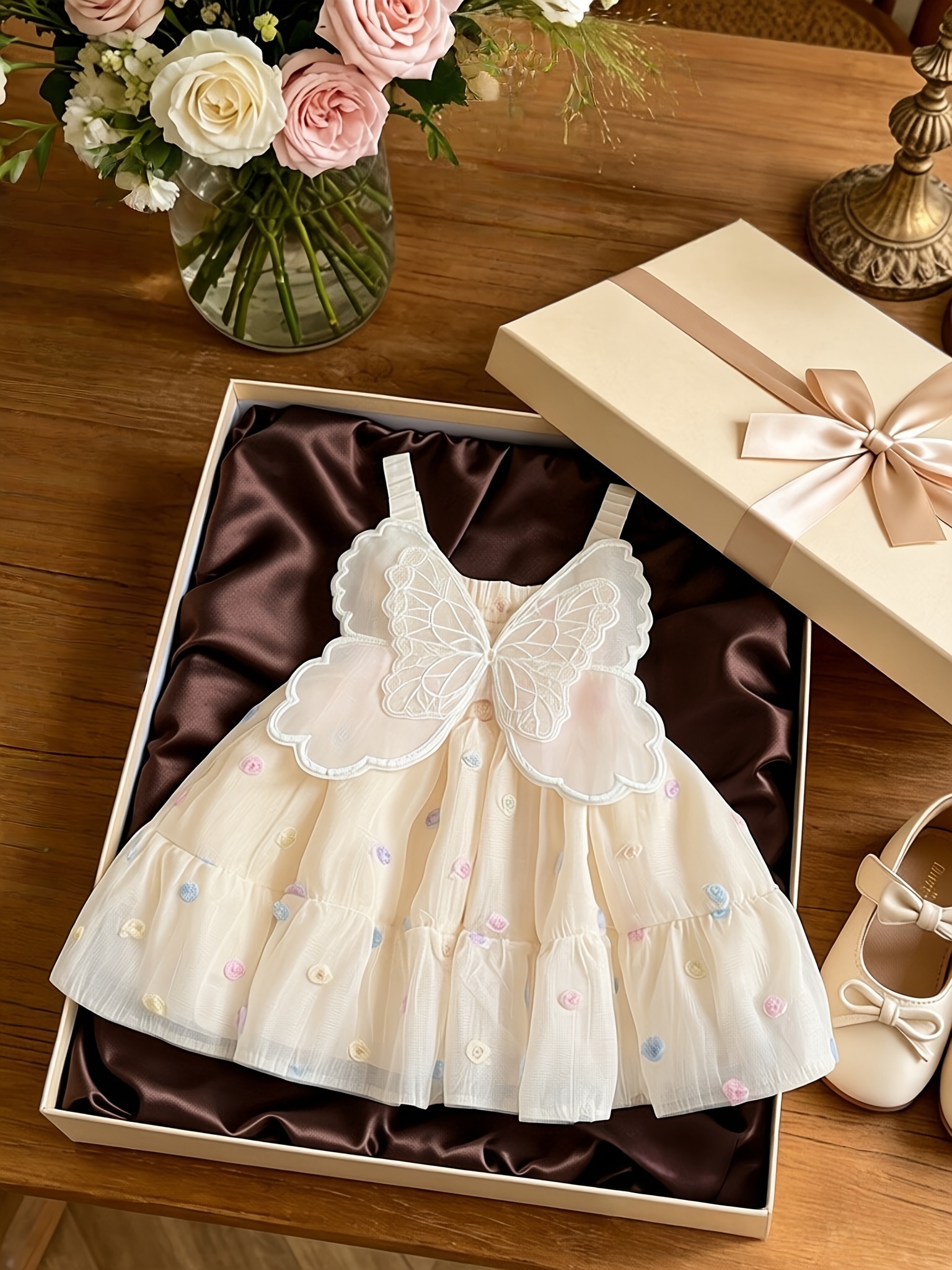 polka dot dress for baby girl sold on Temu United States