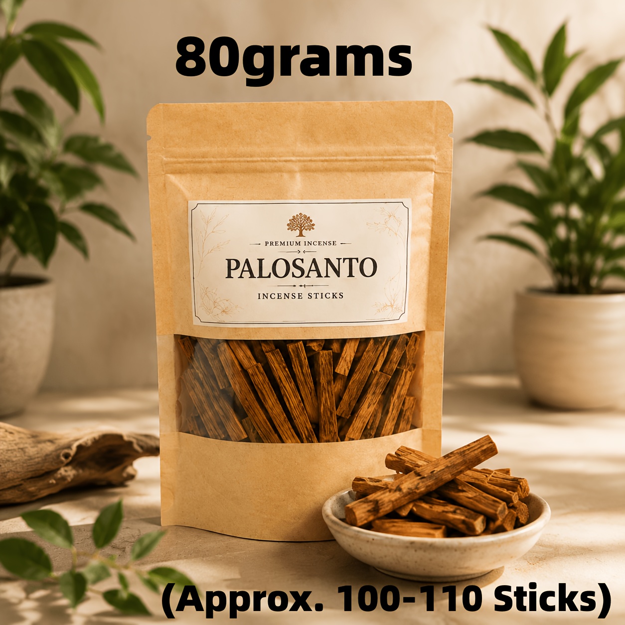 TEMU Sandalwood Incense Sticks, Made From High-oil Aged Natural Wood With A Sandalwood Fragrance. Suitable For Diy Home Handmade Incense Making,