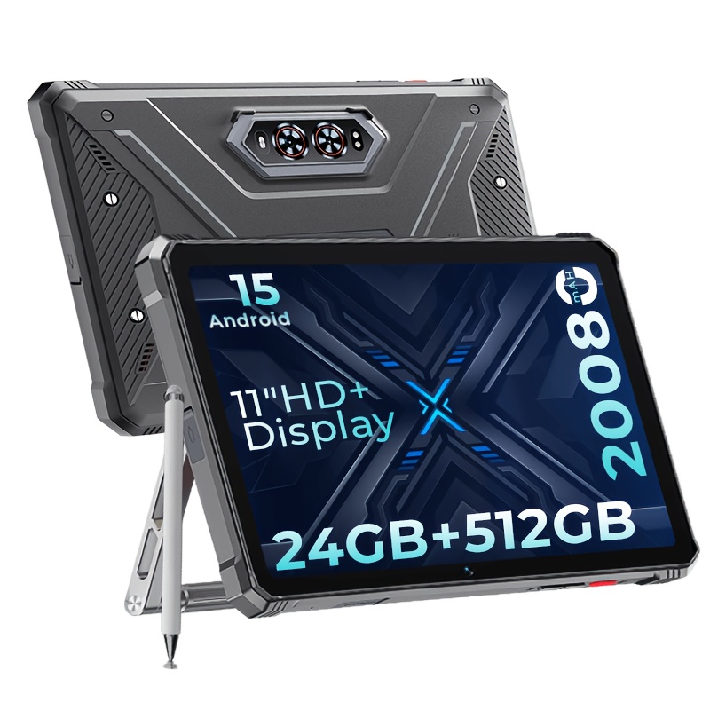 HOTWAV R9 Ultra je robusten tablični računalnik z 11-palčnim HD+ 120Hz zaslonom, 15, 24 (8+16) GB RAM in 512 GB ROM, 64 MP + 16 MP, 20 MP noč