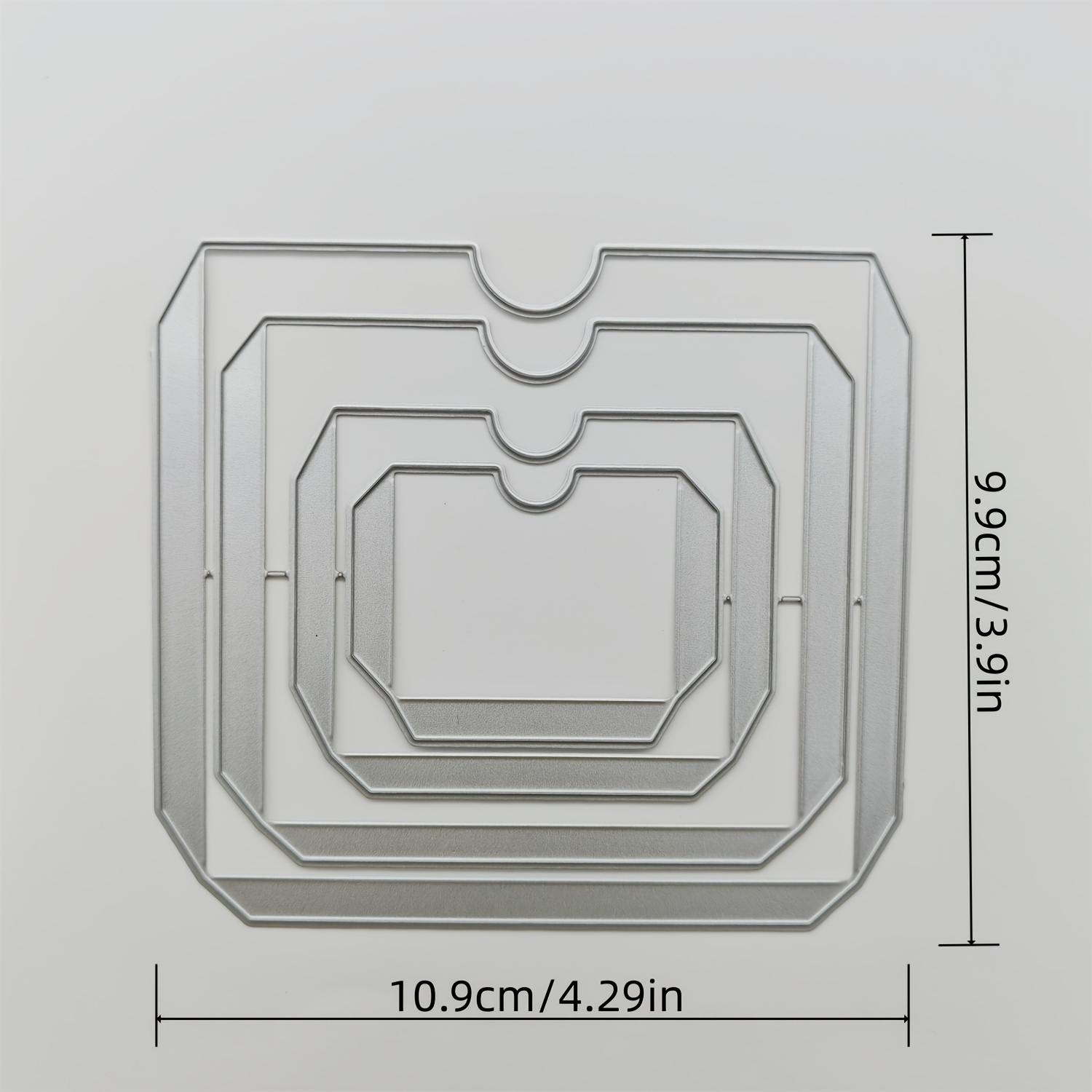 1 Creative Rectangular Frame Envelope Metal Cutting Die For Diy Scrapbooking, Card Making, Bookmark Embossing Album Craft - Perfect Gift For Crafting Enthusiasts