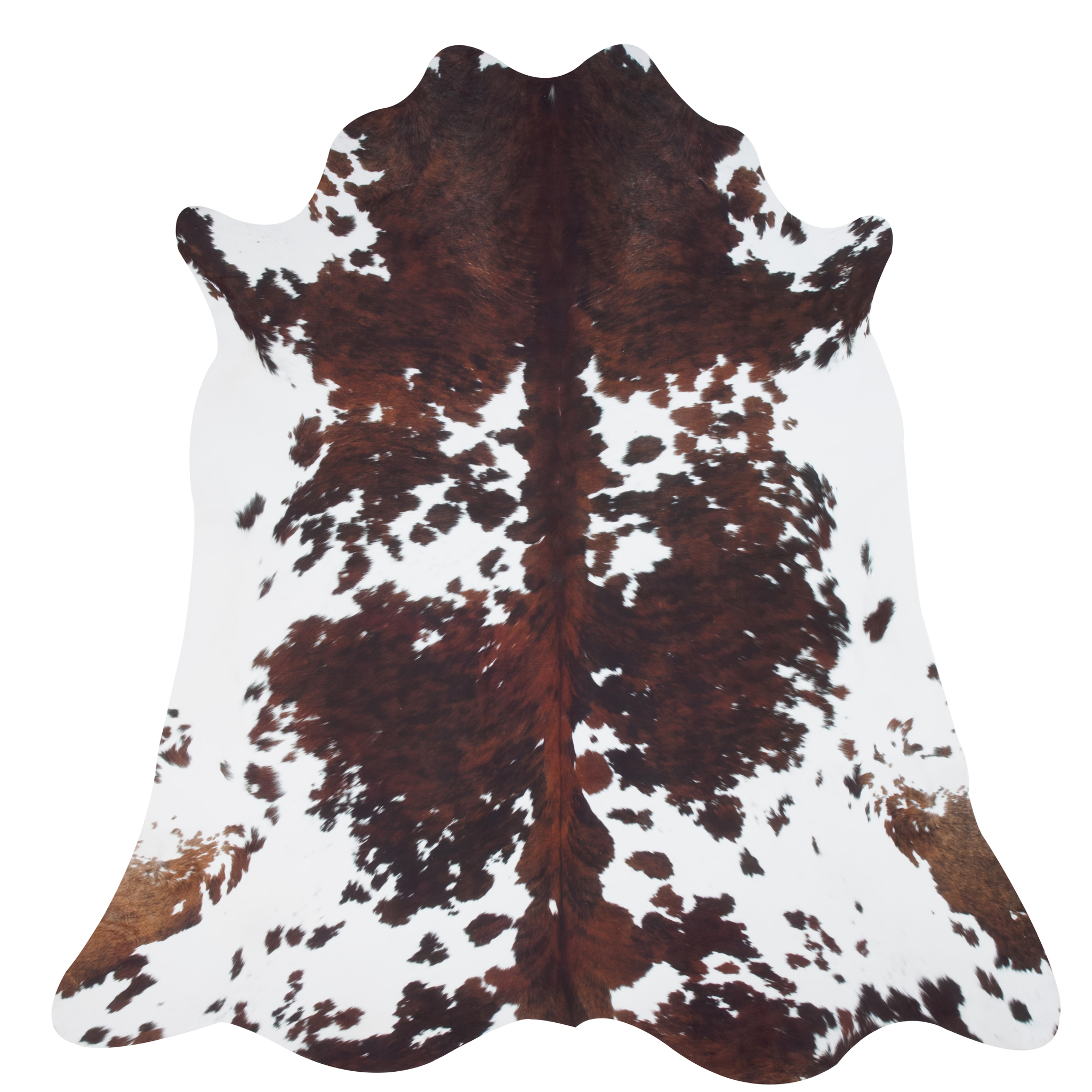Luxurious Cow Print Rug, Western Style Cow Print Design, 4.6x5.2 Ft Non-slip, Machine Washable Animal Print Rug For Living Room Bedroom Dining Room Office Decor