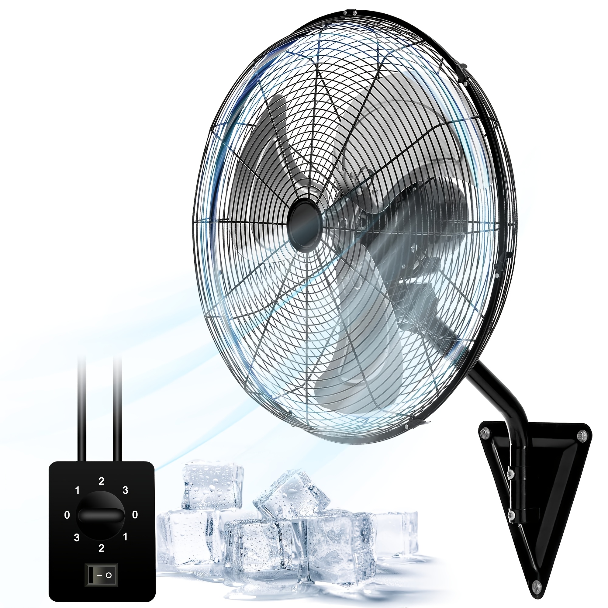 20-inch 4460 CFM High-Speed Oscillating Wall-Mounted Industrial... product image 9