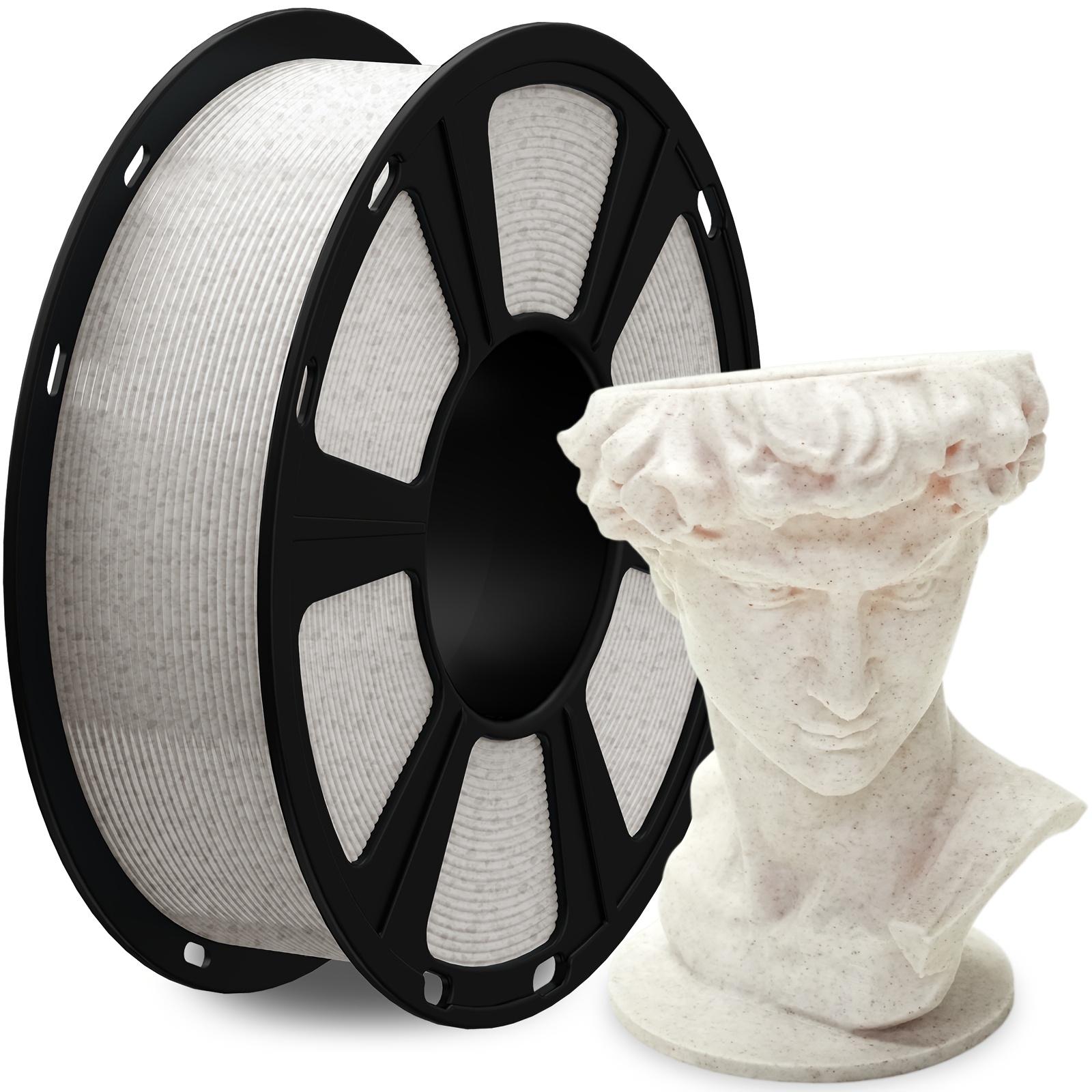 TEMU Geeetech PLA Marmor-Filament geeignet für 3D-Drucker, 1 kg (2,2 lbs), 1,75 mm 3D-Druckfilament mit einzigartigem Aussehen, passend für die