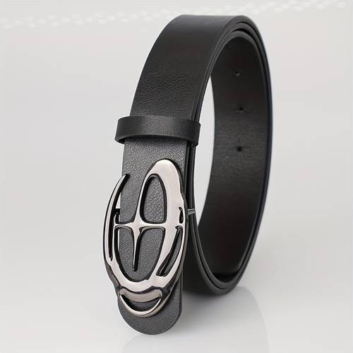 cinto de prata com fivela para homem, um acessório para calças jeans casuais, ajustável, perfeito para de de graças, resistente e durável.