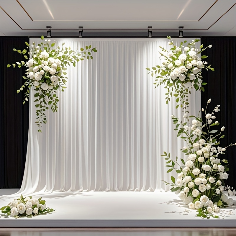 Elegant White Photography Background for Weddings and Birthdays