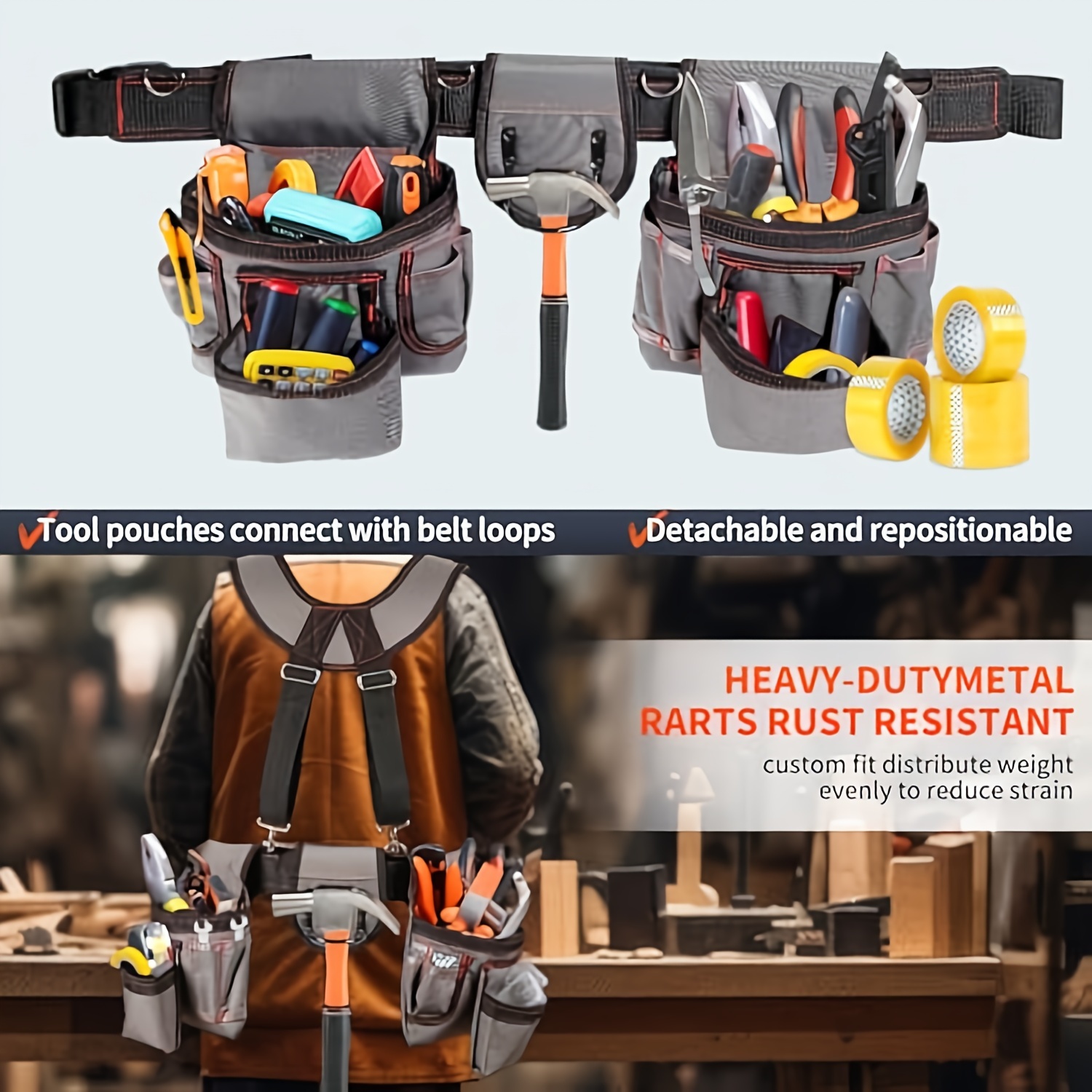 Framer Tool Estwing Tool Pouch Estwing 13 Pocket Framer's Tool Rig 94745 Blain's Farm Fleet